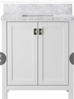 Tuscany Rio White Vanity with White Carrara Marble