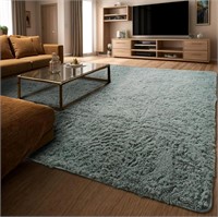 Fluffy Bedroom Rug Carpet,8x10 Feet