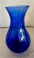 Princess House Cobalt Blue Bulb Vase