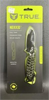 True Nekkid Stainless Steel Knife & Sheath NEW