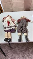 Raggedy Anne and Andy Rag Dolls