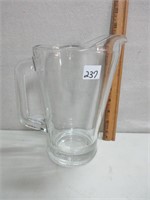 SUBSTANTIAL CLEAR GLASS PITCHER