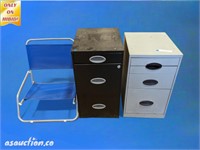 two filing cabinets filing cabinet and beach chair