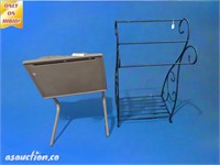 tablemate portable bed table and blanket rack