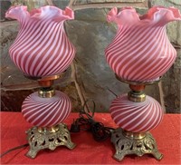 F - PAIR OF MATCHING TABLE LAMPS (L35)