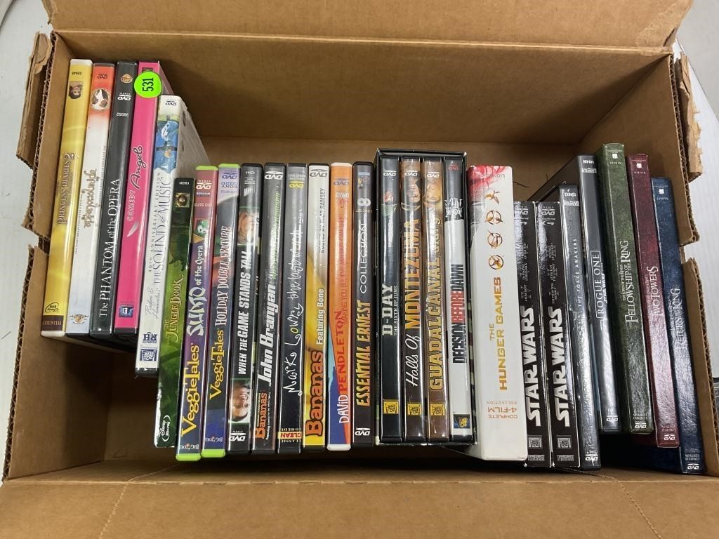 29 DVD'S - STAR WARS, LORD OF THE RINGS & MORE