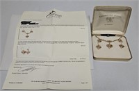Black Hills Gold Necklace & Earrings Set