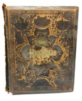 1881 Holy Bible w/Damage 13"T x 10"W