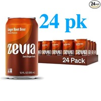 24pk Zevia Root Beer Zero Cal - Case 12oz