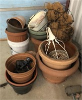 Group of flower pots