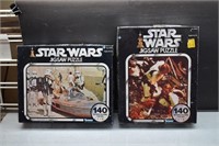 2 Kenner Star Wars 140pc Jigsaw Puzzles