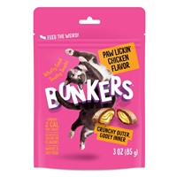 Bonkers Adult Crunchy and Soft Cat Treats Paw Lick