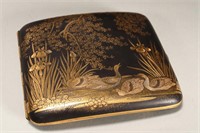 Japanese Komai Damascene Cigarette Case,