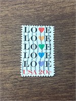 Lot of 17 Love issue stamps