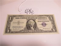 1957 SILVER CERTIFICATE $1 UNC. CONDT.