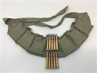 70 Rounds 8mm Turk  Ammo In Wwii Era Bandolier