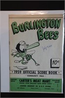 Burlington 1959 Burlington Flints Souvenir Score