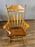 Vintage Light Wood Rocking Chair