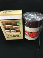 New Old Stock Vintage 4 Piece Canister Set