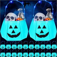 LED Halloween Pumpkin Bucket  20 Sets