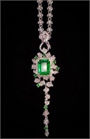 5ct Natural Emerald 18Kt Gold Pendant