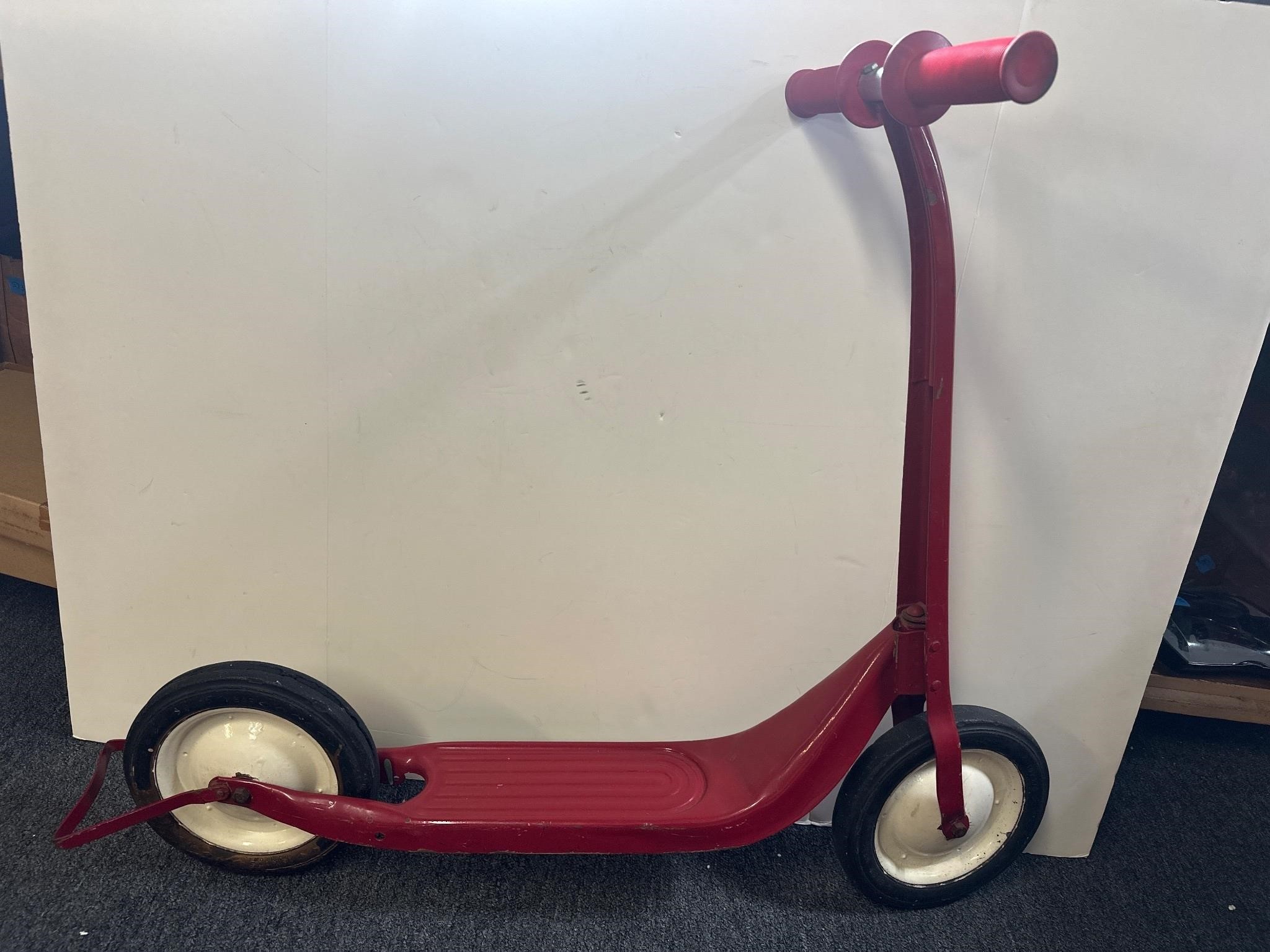 Vintage red scooter