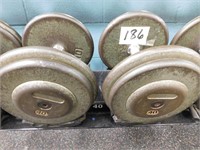 40 lb. Ivanko Dumbbell Set
