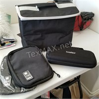 Assorted Wire Cases and Thermal Lunch Box