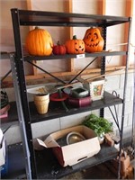 Black Metal Shelf and All Contents