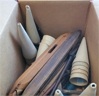 Box of miscellaneous weaving tools