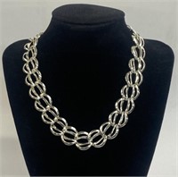 Vintage Napier Silvertone link necklace