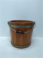 primitive wooden bucket, very good