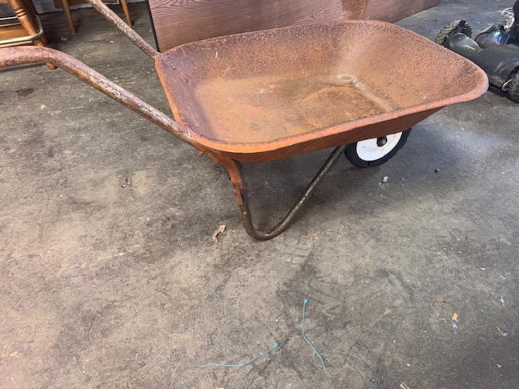 Vintage hard wheeled cart (20" wagon height)