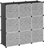 BASTUO 9-Cube Storage DIY Modular Cube Organizer C