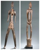 2  West African figures. 20th century.