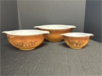 Pyrex Next of Bowls, Orchard brown Fruit