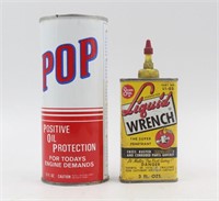 (2) Advertising Tins POP Oil & Liquid Wrench