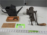 Lufkin micrometer in a wooden case, small watering