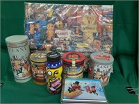 Assorted Planters/Mr. Peanut Tins &