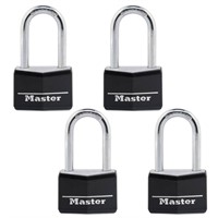 Master Lock with Key  1-9/16in Wide  4 Pack