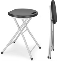 Goplus Folding Stool  Extra Tall 28 inch Foldable