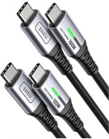 USB C to USB C Cable, (6ft, 2-Pack) 100W USB C