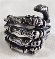 SKELETON HAND RING Size 10