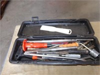 Toolbox with tools, punches etc