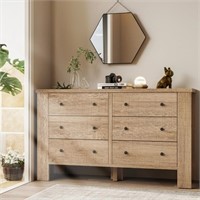 GAOMON Dresser for Bedroom with 6 Drawers, Wood