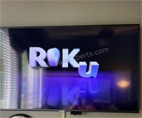 SAMSUNG TV with Remote and ROKU 50” Wall Mounted,