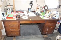 Desk and Contents 60X30X31