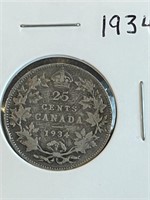 Canada 1934 Quarter