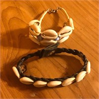 (2) Cowrie Shell Bracelets