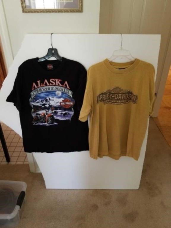 2 Harley Davidson tshirts size large